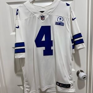 Dak Prescott Nike Limited Home Jersey, Cowboys 60th anniversary patch (2020)